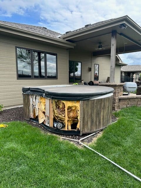 Project Efficient Hot Tub Removal in Local Backyard image